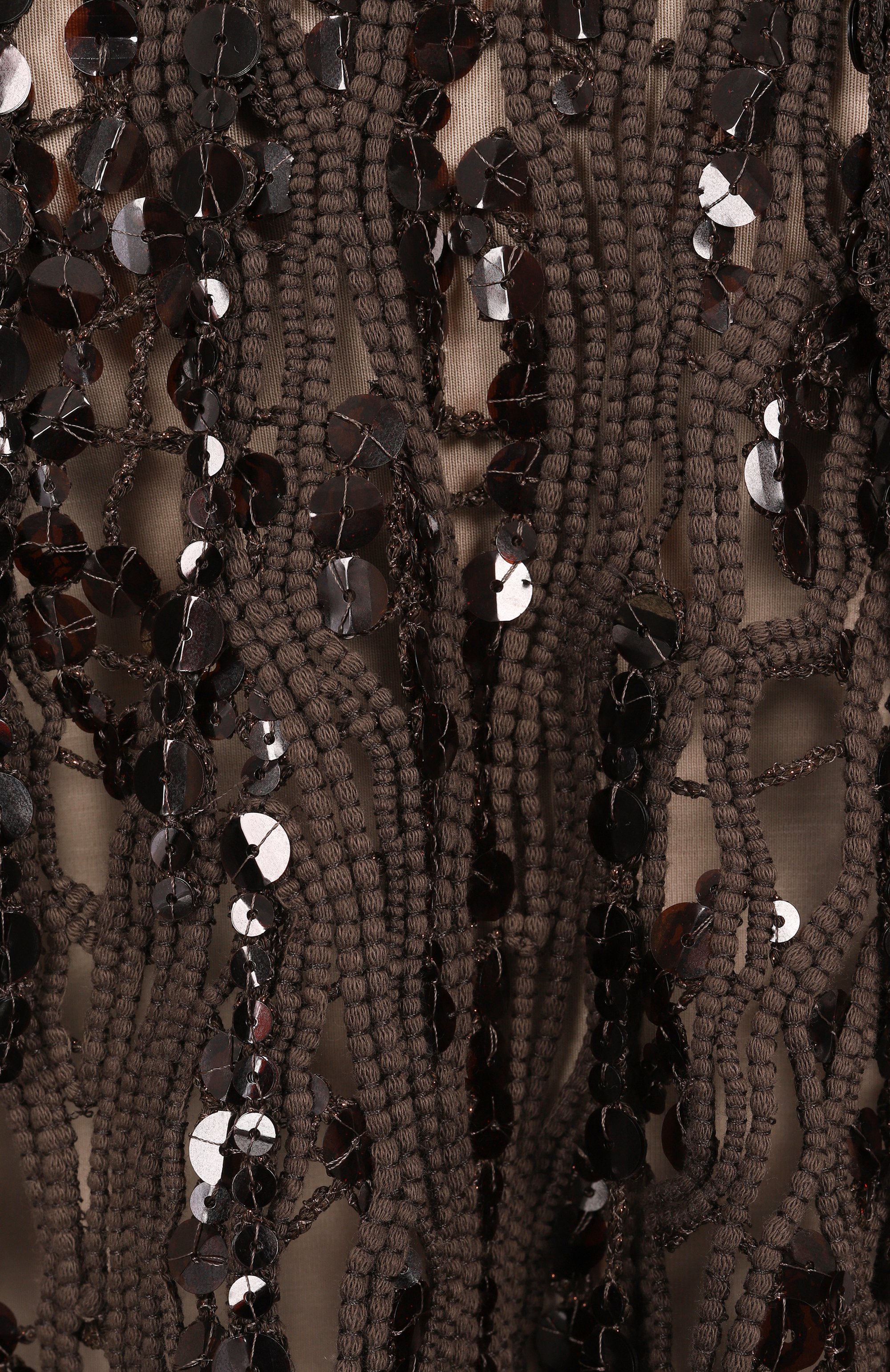 Хлопковый топ с отделкой пайетками BRUNELLO CUCINELLI, арт. M38R18602, фото 6