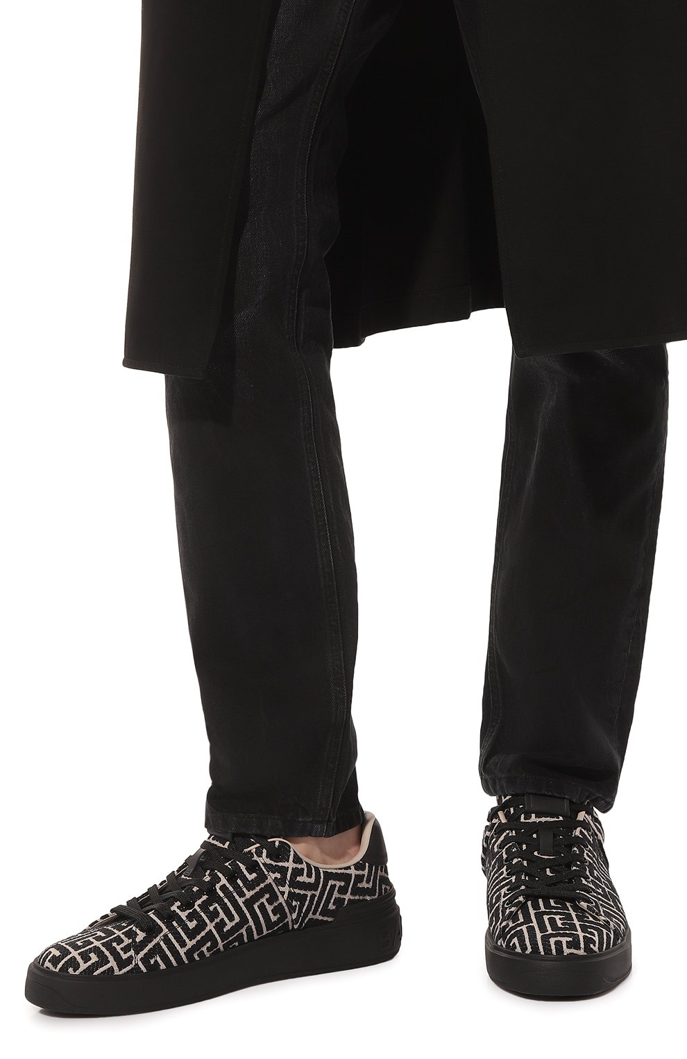 Текстильные кеды b-court BALMAIN, арт. CM1VI288/TJCM, фото 3