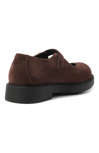 Замшевые туфли MOSCHINO коричневого цвета по цене 29750 руб., арт. 81943/VAR4/36-40, фото 3 Замшевые туфли MOSCHINO, арт. 81943/VAR4/36-40, фото 3