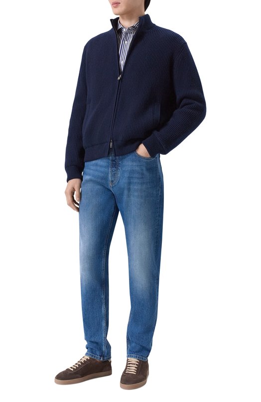 Джинсы Iconic fit Brunello Cucinelli M283P01090 Синий  M283P01090 Фото 2