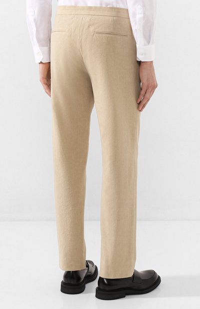 Брюки из смеси льна и хлопка MAISON MARGIELA, арт. S50KA0522/S52642, фото 4