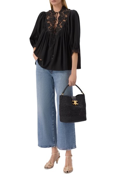 Сумка louise medium CELINE черного цвета по цене 424000 руб., арт. 12315/2GUJ, фото 3 Сумка louise medium CELINE, арт. 12315/2GUJ, фото 3