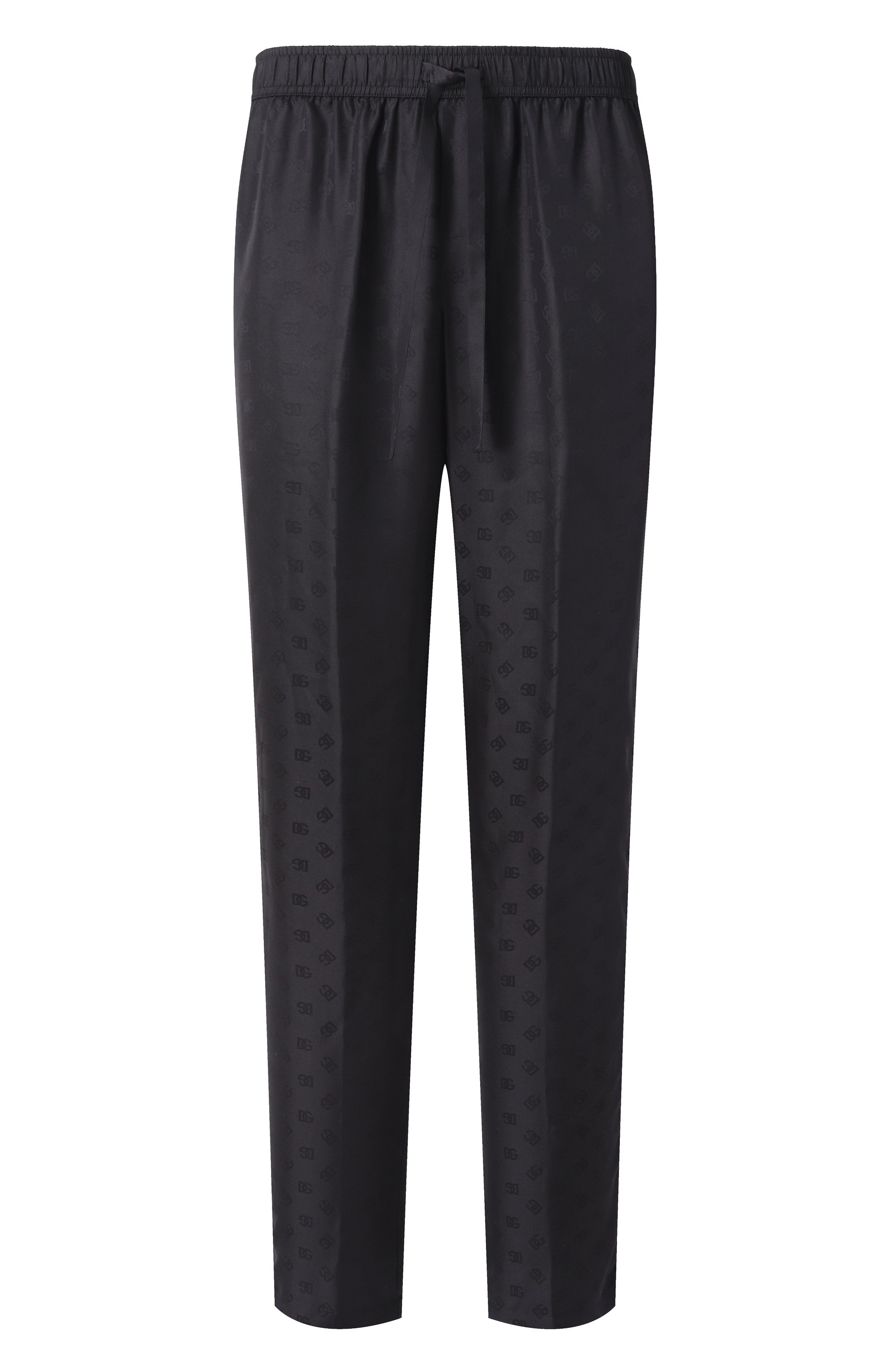 Шелковые домашние брюки DOLCE & GABBANA черного цвета по цене 165000 руб., арт. GVCRAT/FJ1JY, фото 1 Шелковые домашние брюки DOLCE & GABBANA, арт. GVCRAT/FJ1JY, фото 1