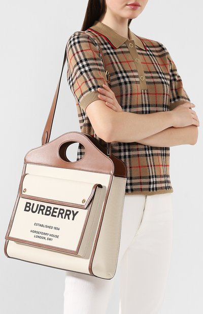 Сумка pocket medium BURBERRY коричневого цвета по цене 141500 руб., арт. 8014618, фото 5 Сумка pocket medium BURBERRY, арт. 8014618, фото 5