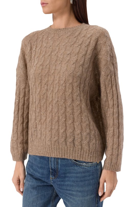 Свитер Brunello Cucinelli MPG731309P Бежевый  MPG731309P Фото 3