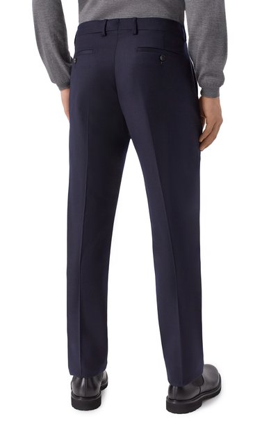 Брюки из шерсти и шелка BERWICH темно-синего цвета по цене 62950 руб., арт. VULCAN0 195/DR1483, фото 4 Брюки из шерсти и шелка BERWICH, арт. VULCAN0 195/DR1483, фото 4