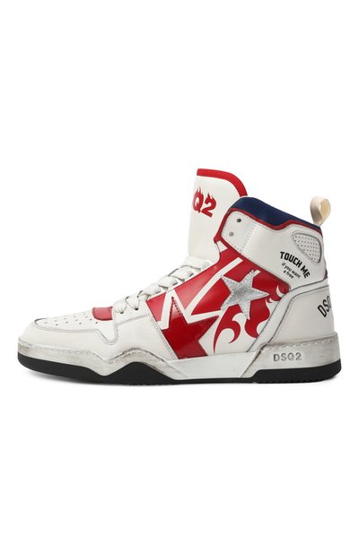 Кожаные кеды spiker DSQUARED2, арт. SNM0429, фото 4