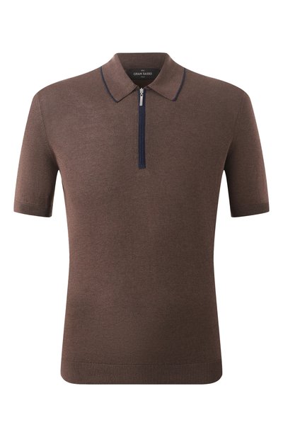 Мужская шелковое поло GRAN SASSO, арт. 43166/23506