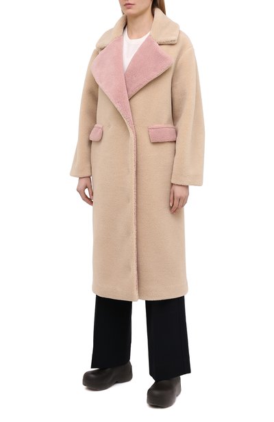 Шуба AVA ADORE бежевого цвета по цене 79950 руб., арт. GISELLE/64 AA FW20, фото 3 Шуба AVA ADORE, арт. GISELLE/64 AA FW20, фото 3