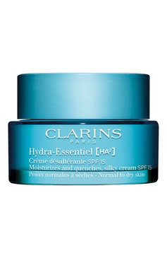 Увлажняющий дневной крем для нормальной и сухой кожи spf 15 hydra-essentiel (50ml) CLARINS бесцветного цвета, арт. 80092157 | Фото 1 (Региональные ограничения белый список (Axapta Mercury): Не проставлено; Тип продукта: Кремы; Назначение: Для лица; SPF фильтр: Низкий (5-20))