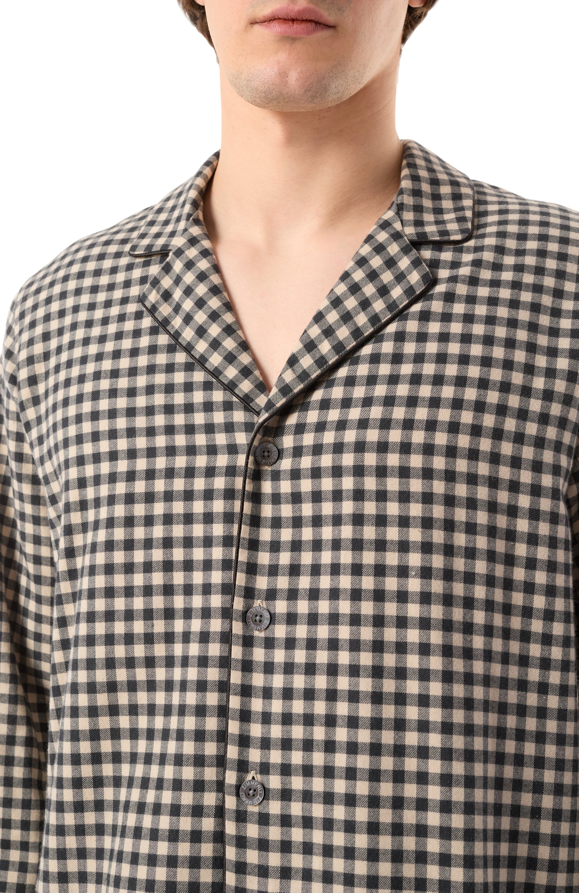 Пижама из хлопка и шерсти ZIMMERLI, арт. 4600-21001, фото 7