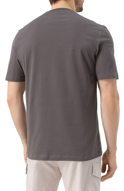 Хлопковая футболка BRUNELLO CUCINELLI, арт. M0B131308, фото 4