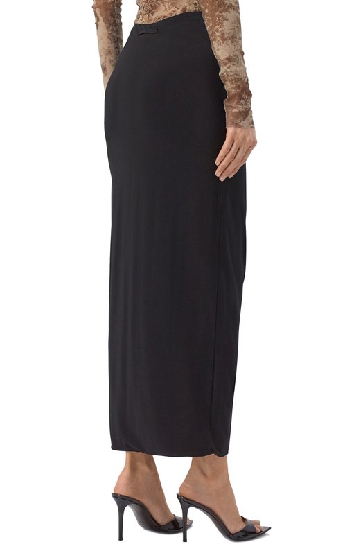 Юбка из вискозы Jean Paul Gaultier 25/03-W-SK008/J008 Чёрный  25/03-W-SK008/J008 Фото 4