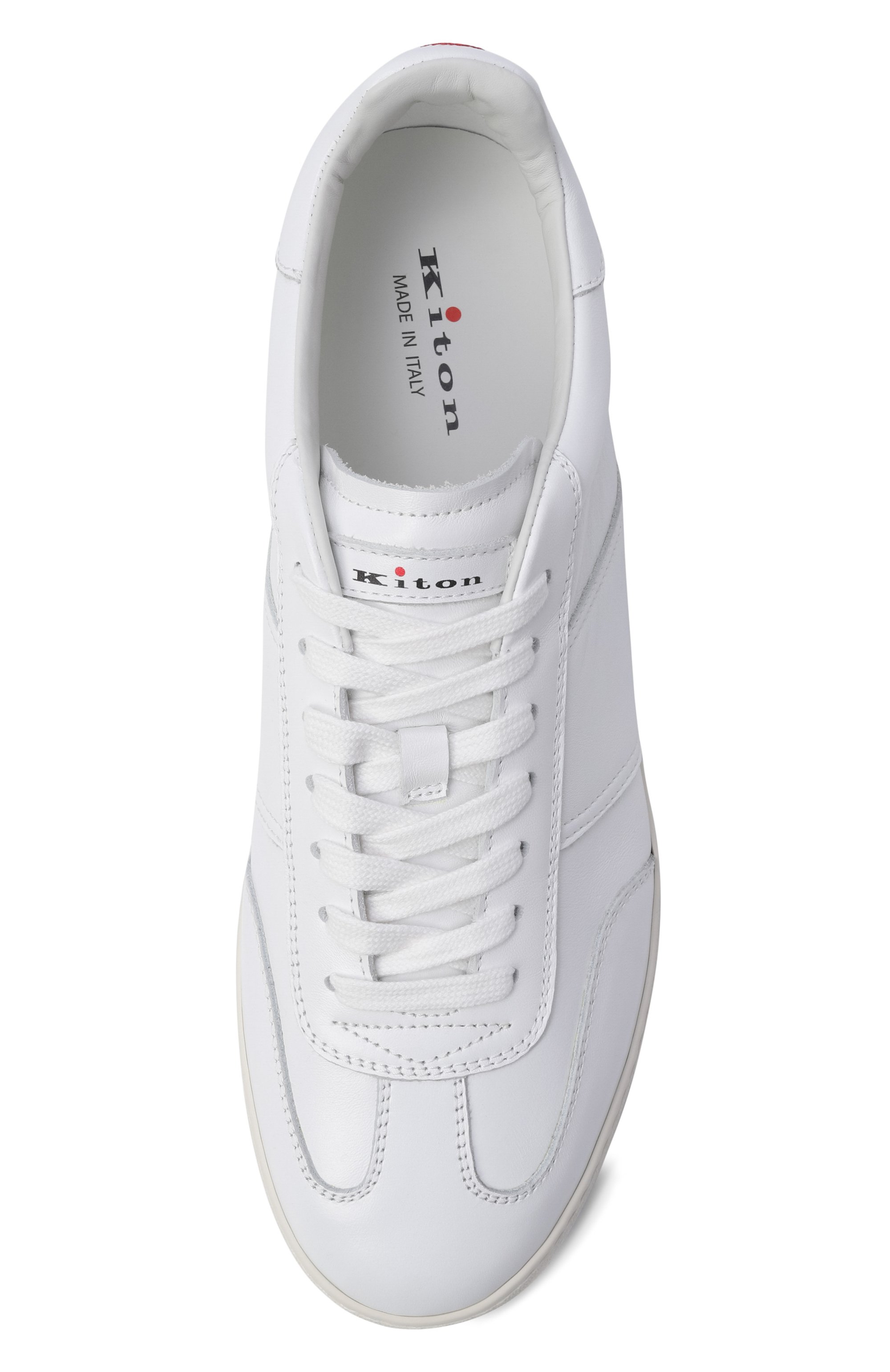 Кожаные кеды KITON, арт. USSA396N01380, фото 5