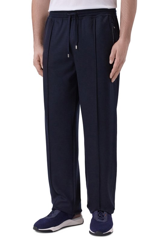 Шерстяные брюки Stefano Ricci K909049P3D/T25302/66-68 Синий  K909049P3D/T25302/66-68 Фото 3