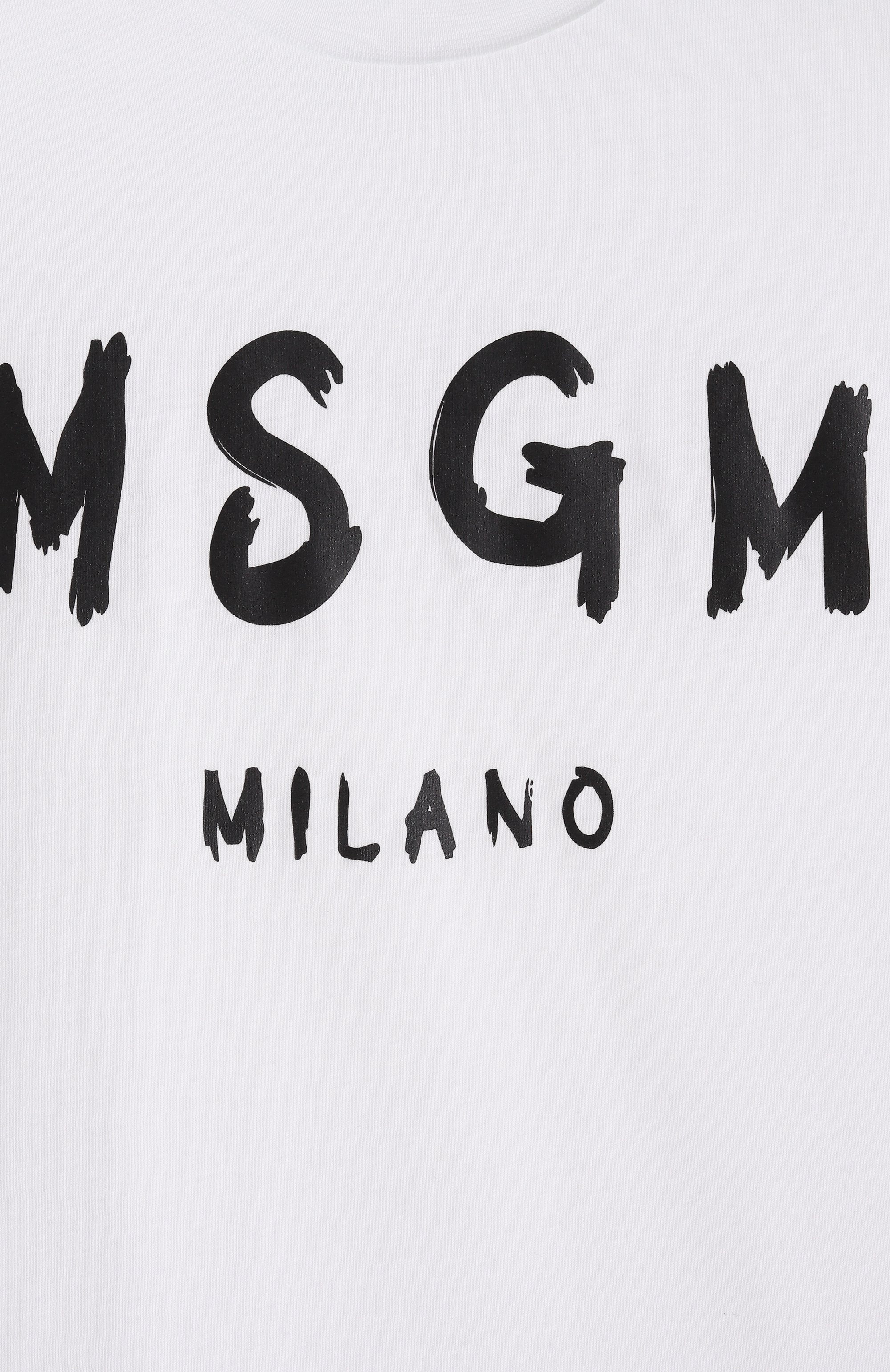 Хлопковая футболка MSGM KIDS, арт. S5MSJUTH063, фото 3