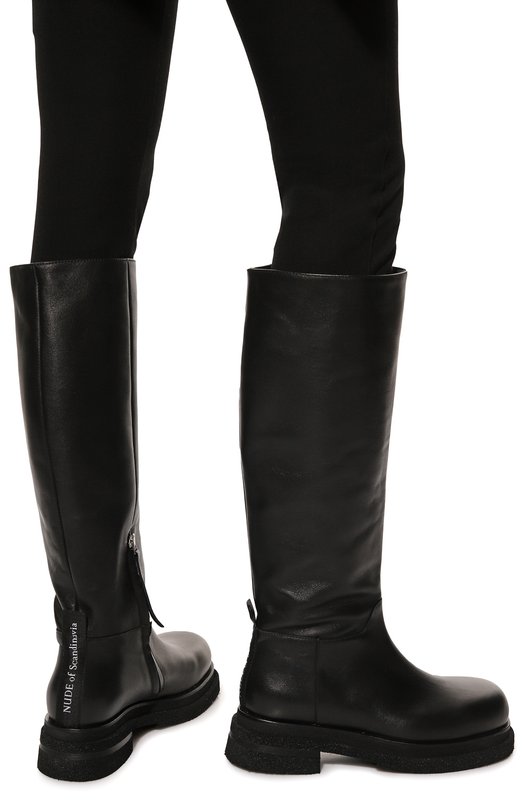 Кожаные сапоги Sunny Nude of Scandinavia Чёрный, фото 3