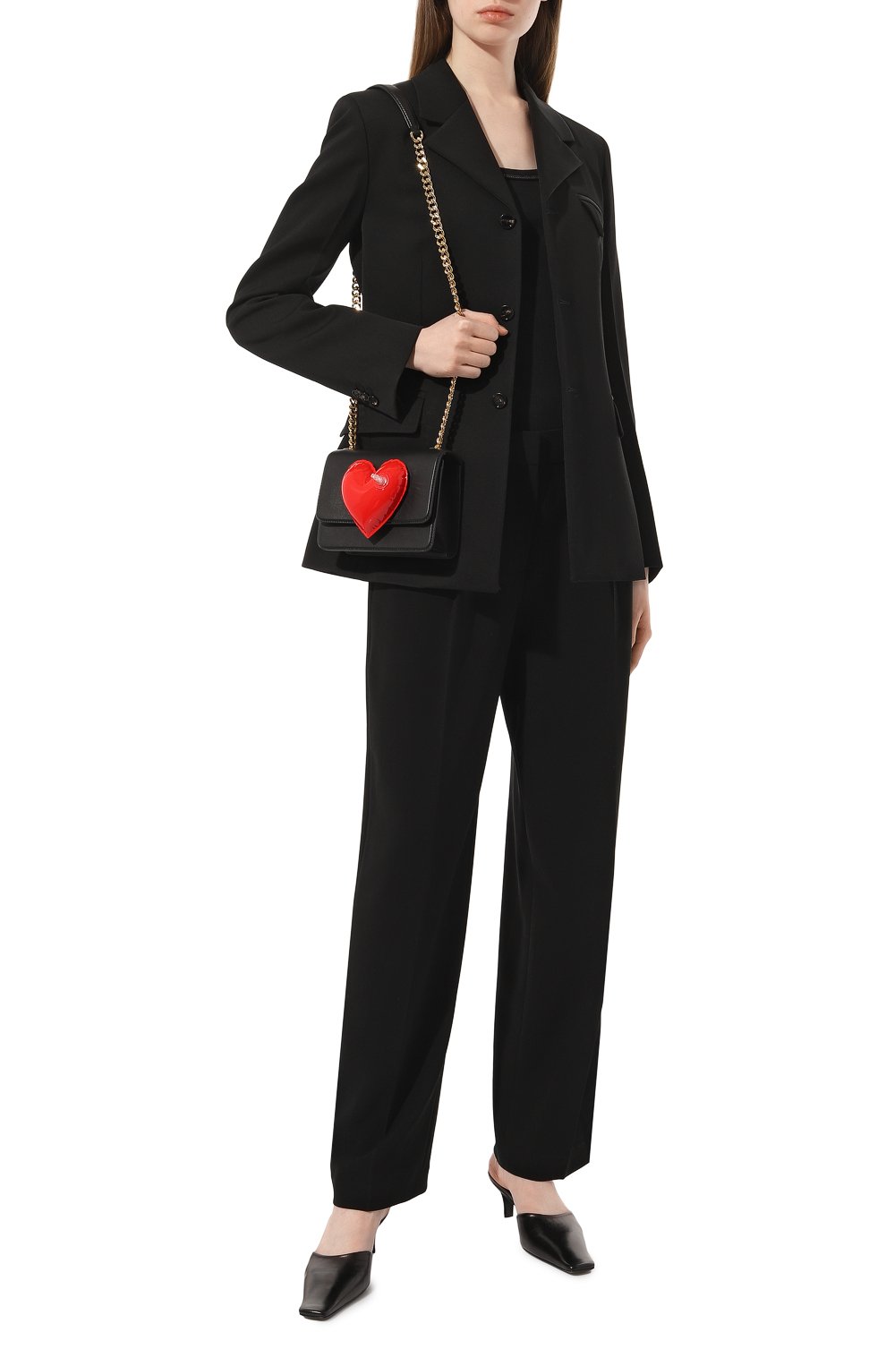 Сумка MOSCHINO черного цвета по цене 89150 руб., арт. 2312 A7318/8008, фото 7 Сумка MOSCHINO, арт. 2312 A7318/8008, фото 7