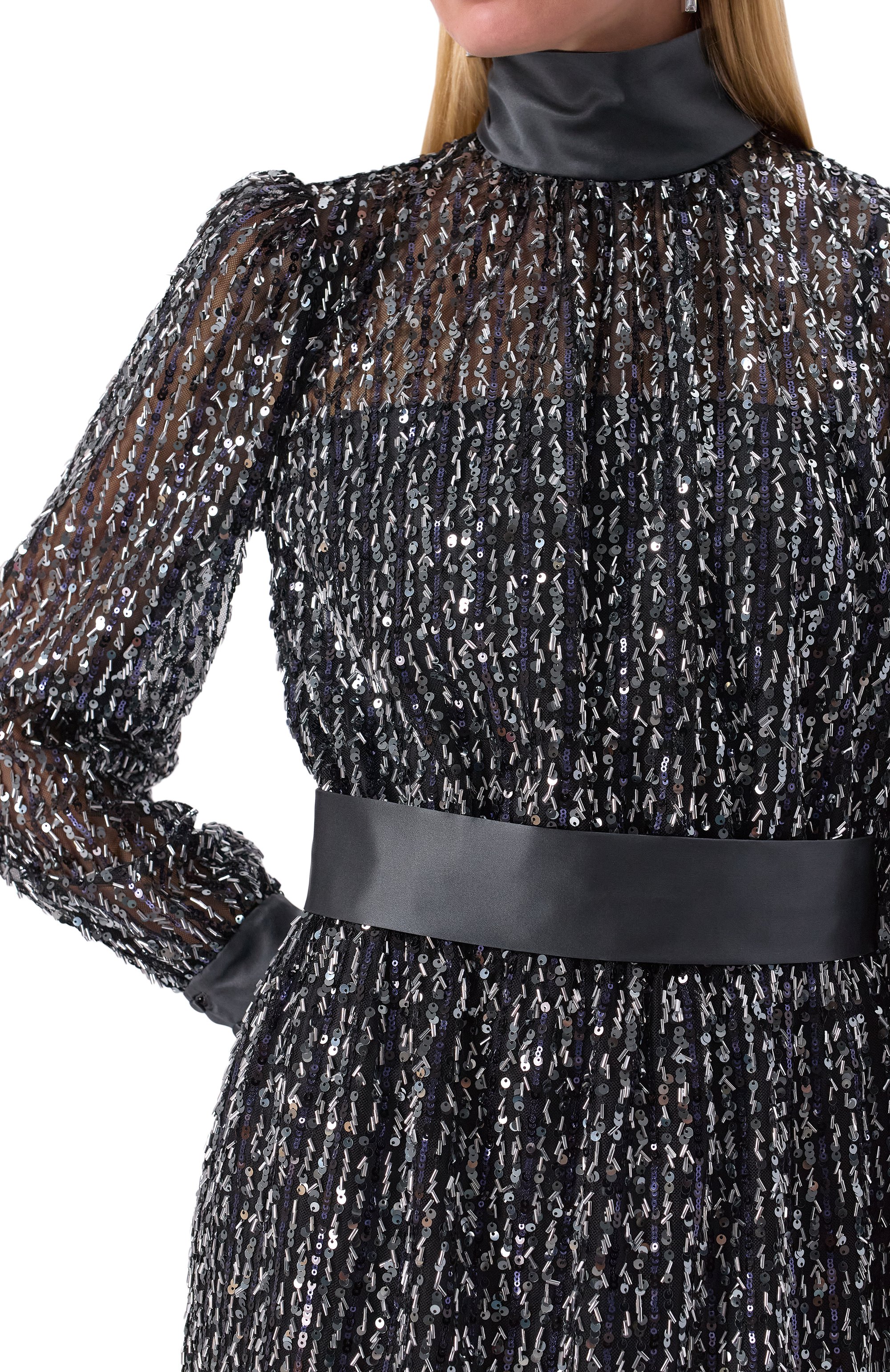 Платье с отделкой пайетками DOLCE & GABBANA, арт. F6TJYT/FLSKB, фото 5