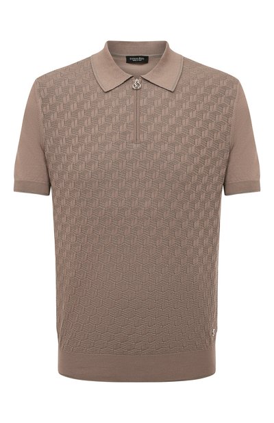 Мужская поло из шелка и хлопка STEFANO RICCI, арт. K818048P31/F23176