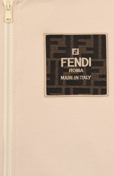 Хлопковая толстовка FENDI, арт. JUH085/5V0/8-12+, фото 3