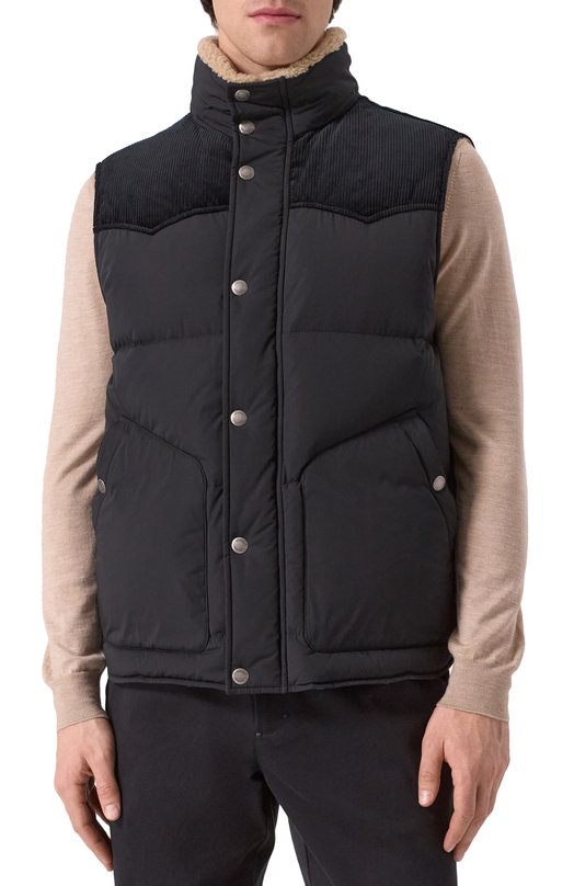 Пуховый жилет Brunello Cucinelli MM4031942 Чёрный  MM4031942 Фото 3