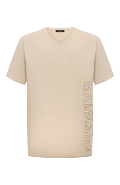 Мужская хлопковая футболка BALMAIN, арт. BH0EG010BC22