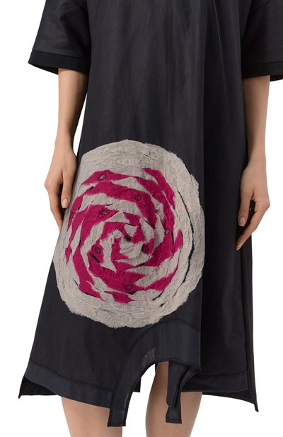 Платье из хлопка и льна MIDGARD PARIS, арт. DS35LN-OS-BK, фото 5