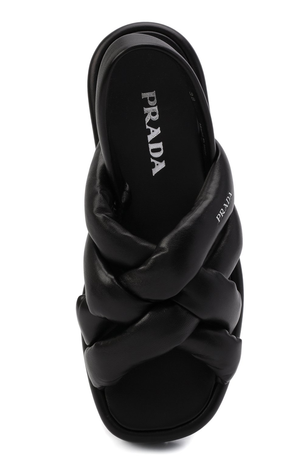 Кожаные сандалии PRADA, арт. 1XZ747-038-F0002-035, фото 6