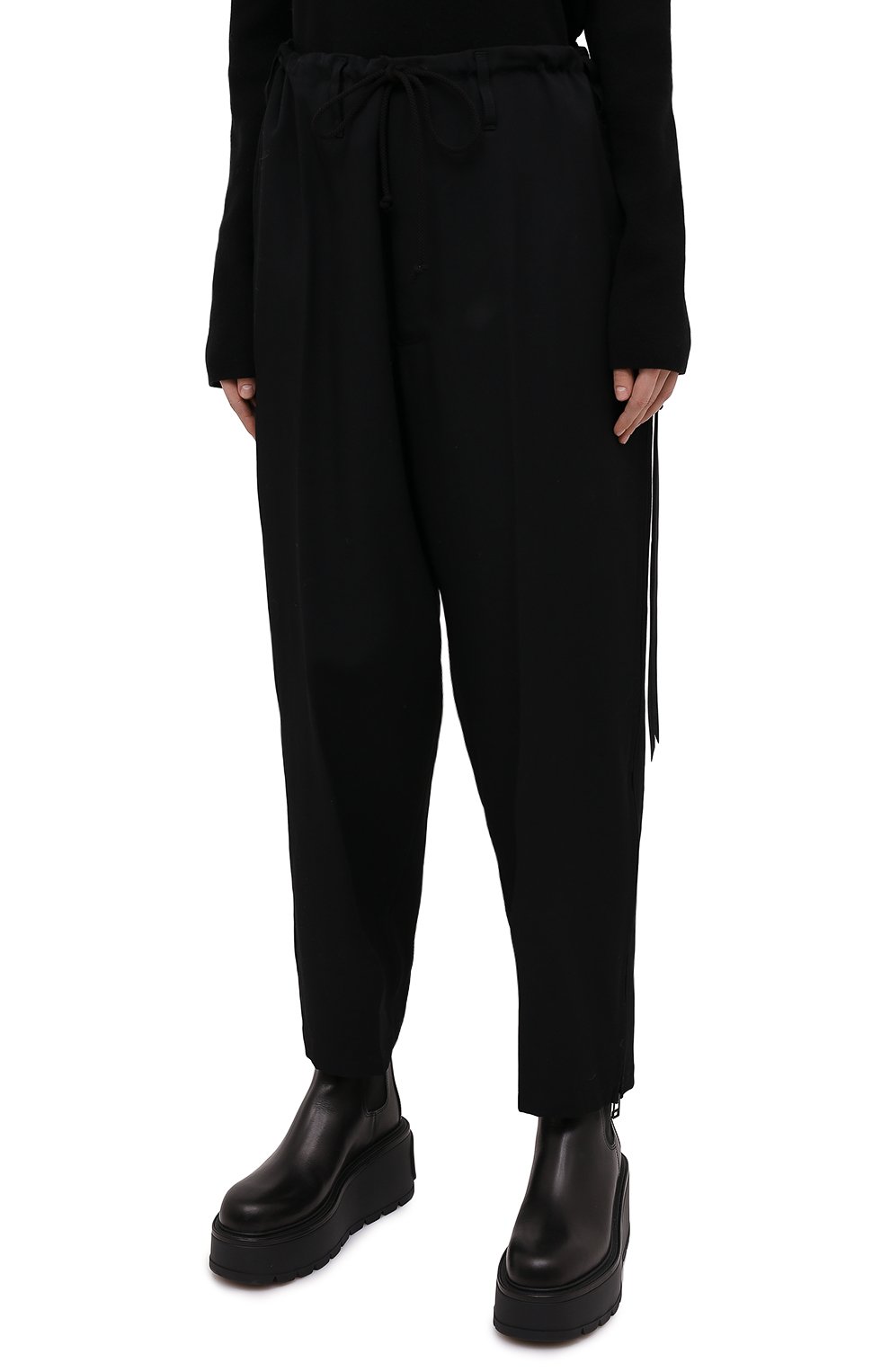 Шерстяные брюки YOHJI YAMAMOTO, арт. NR-P52-100, фото 3