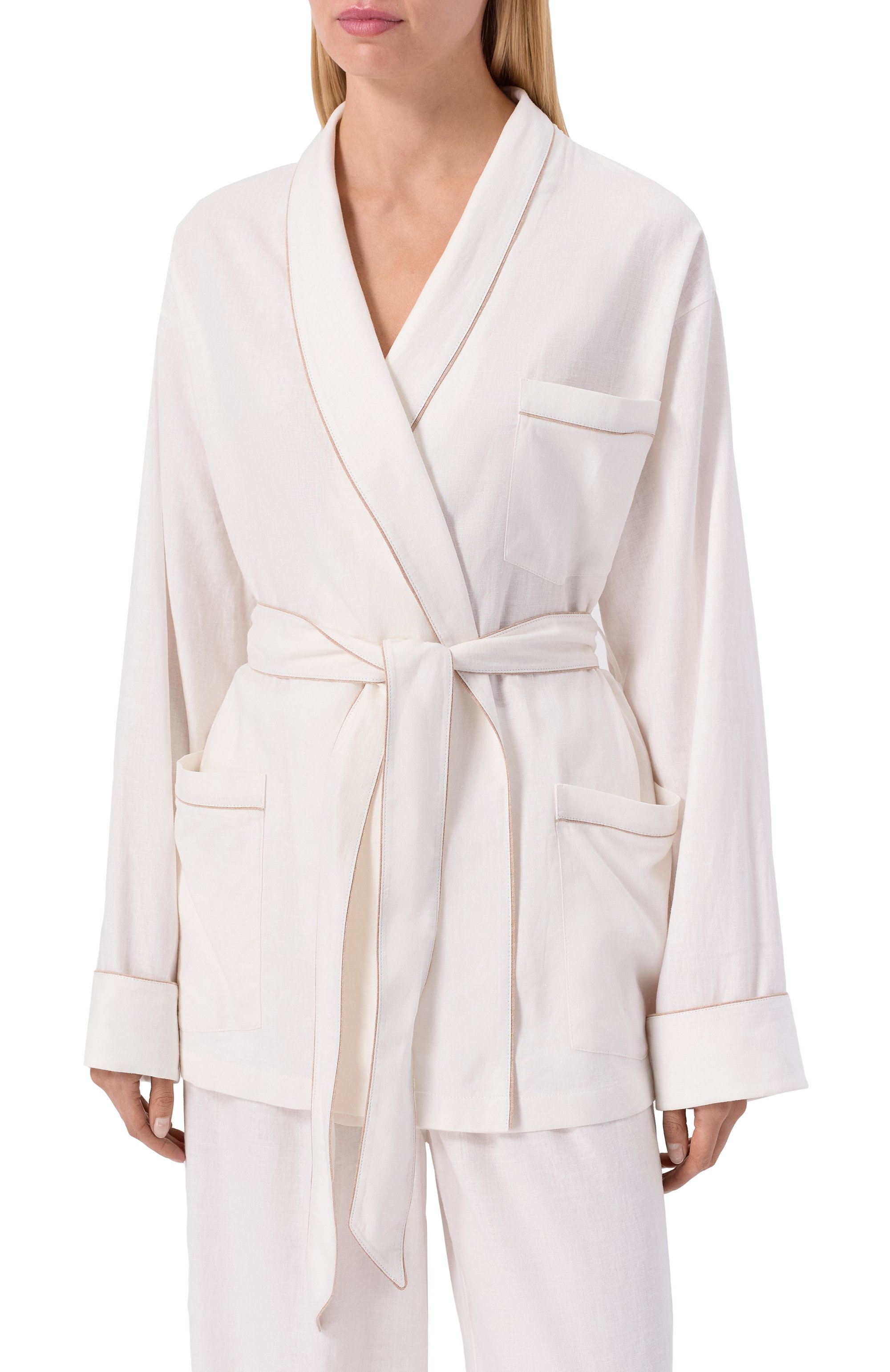 Блузка изо льна и вискозы EDOMO, арт. B003107SS25, фото 3