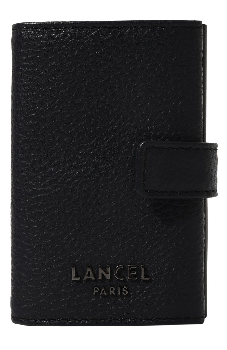 Мужской кожаный футляр для кредитных карт LANCEL темно-синего цвета, арт. A12877 | Фото 1 (Нос: Не проставлено; Материал: Натуральная кожа; Материал сплава: Проставлено)