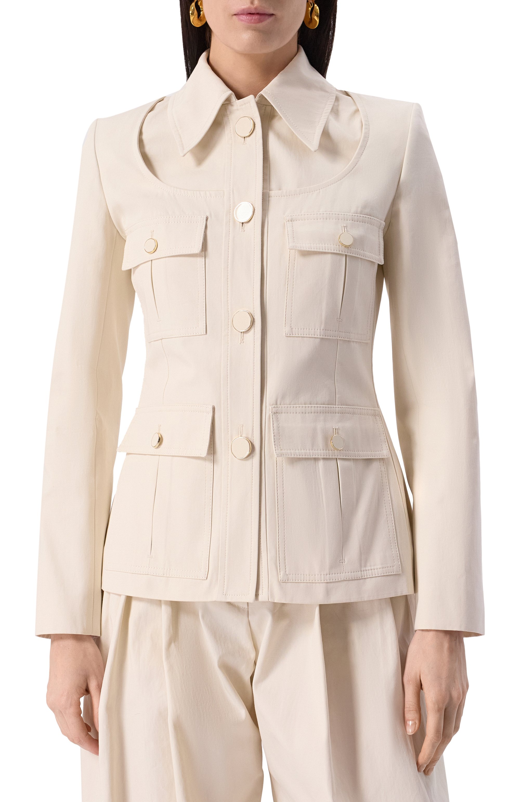 Хлопковый жакет NINA RICCI, арт. 25PCVE010/C01086, фото 3