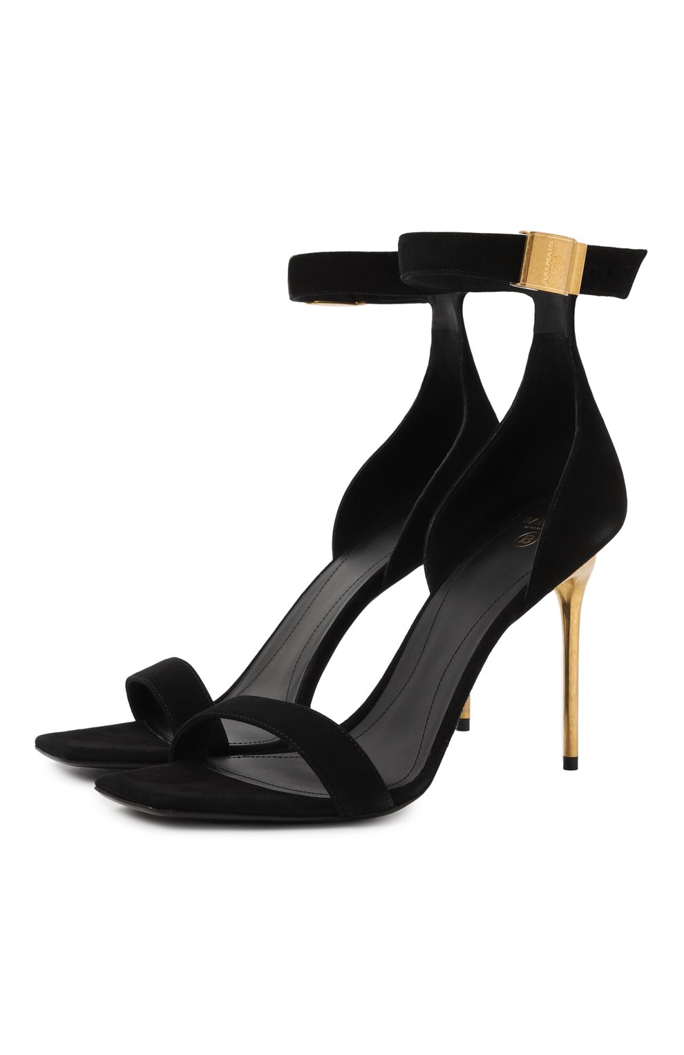 Замшевые босоножки uma BALMAIN, арт. AN1UH742LCMK, фото 1