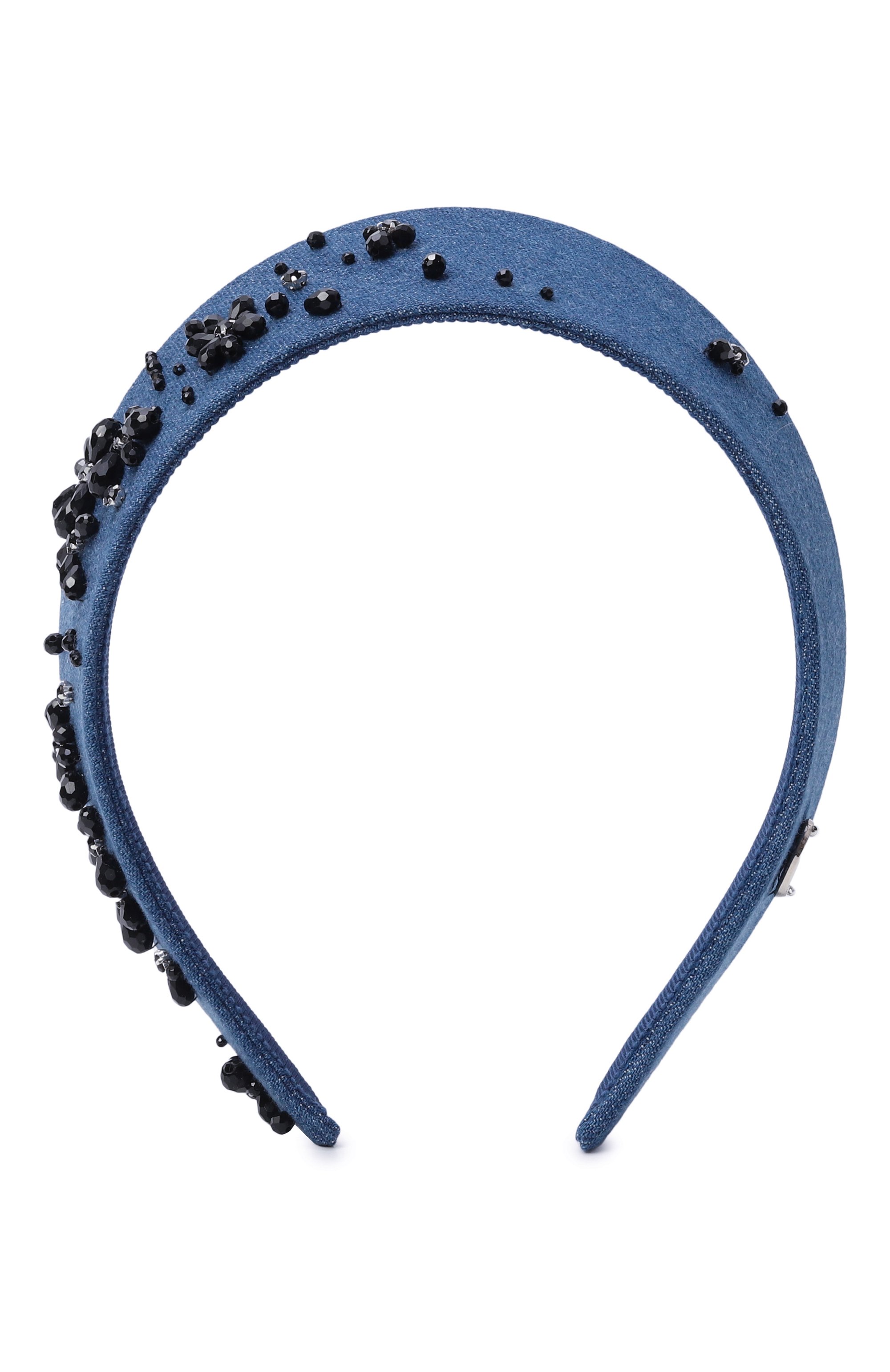 Кокошник PANFIL синего цвета по цене 18000 руб., арт. JIN2-KOK3-DB, фото 1 Кокошник PANFIL, арт. JIN2-KOK3-DB, фото 1