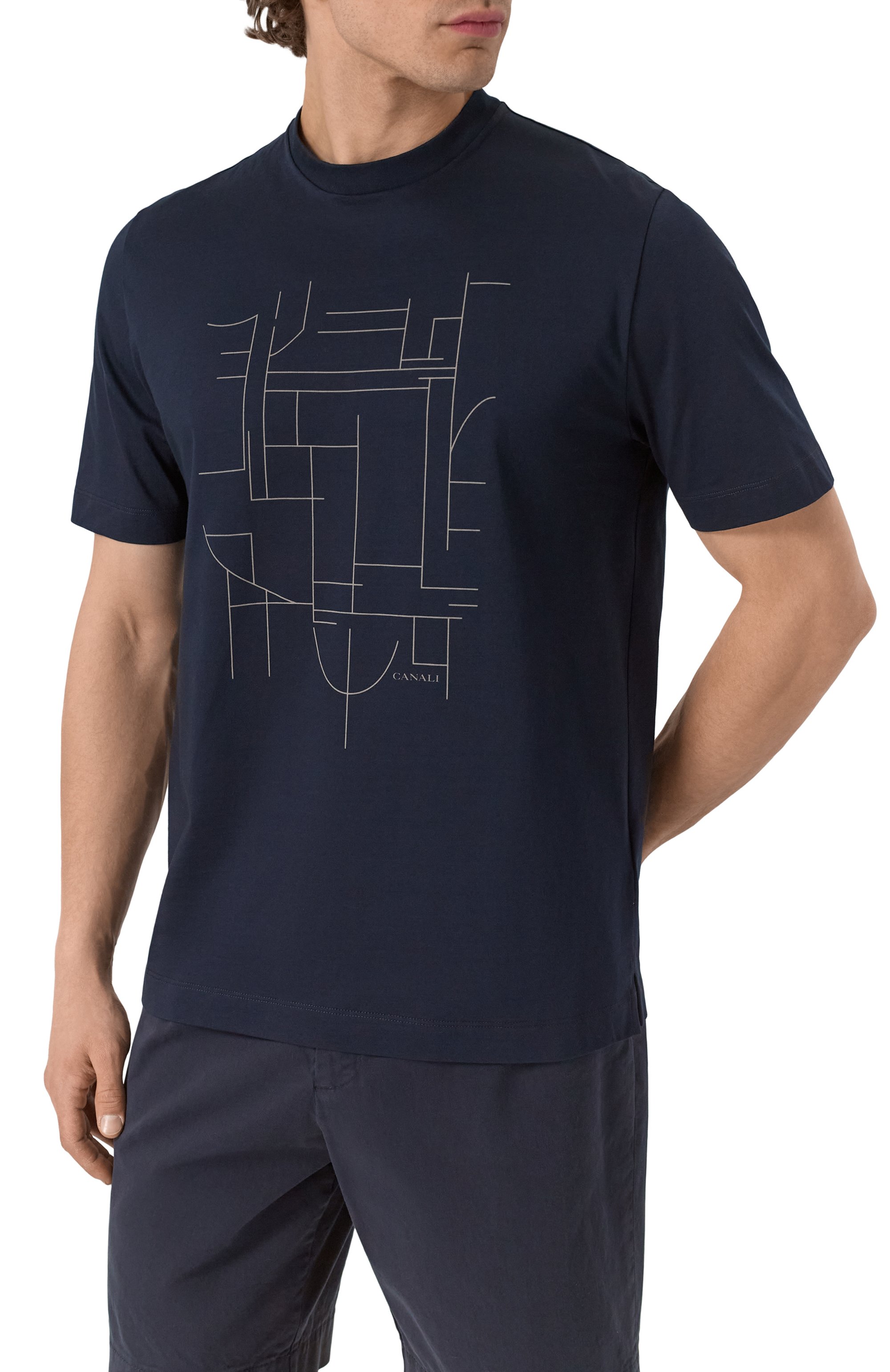 Хлопковая футболка CANALI, арт. T0806P/MJ02254, фото 3