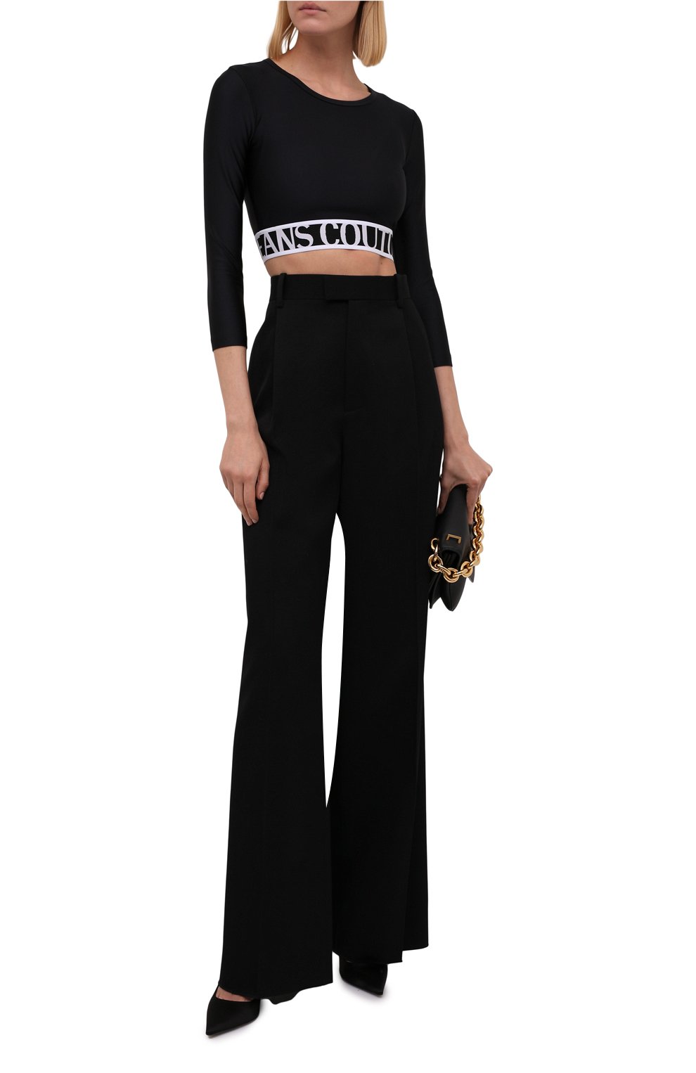 Топ VERSACE JEANS COUTURE, арт. 71HAH218-71DP218 SHINY LYCRA SUMATRA/N0008, фото 2