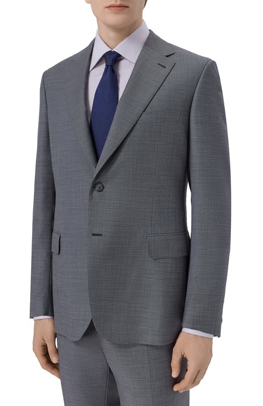 Шерстяной костюм Brioni RANP19/04A7R Серый  RANP19/04A7R Фото 2