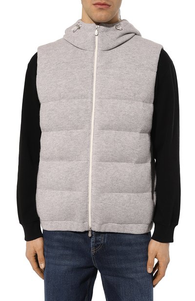 Пуховый жилет из кашемира BRUNELLO CUCINELLI, арт. M221P249, фото 3