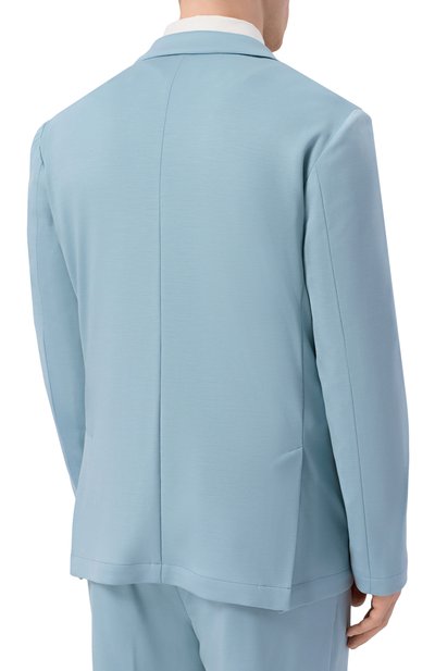 Шерстяной пиджак MARCO PESCAROLO голубого цвета по цене 143500 руб., арт. GI0VE/53Y19_001, фото 4 Шерстяной пиджак MARCO PESCAROLO, арт. GI0VE/53Y19_001, фото 4