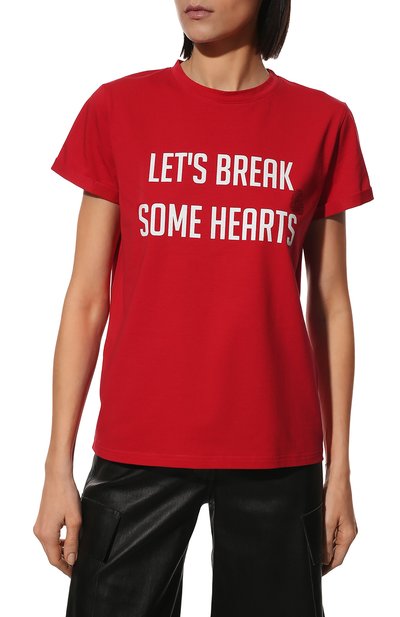 Хлопковая футболка SEVEN LAB, арт. T BR HEART red, фото 3