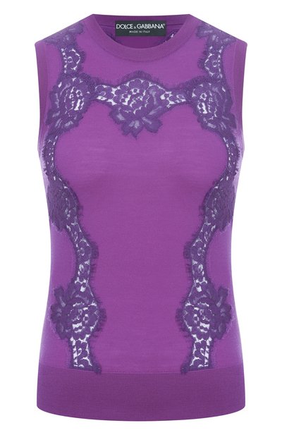 Женский топ из шерсти и хлопка DOLCE & GABBANA, арт. FXT02T/JDVCS