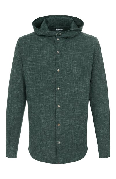 Мужская рубашка из шерсти и шелка KITON, арт. UMCMARK0615E08