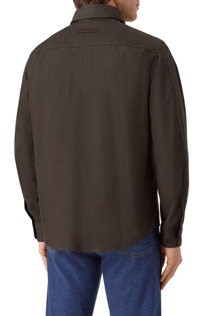 Хлопковая рубашка ZEGNA, арт. S0T8B/UFV16A9, фото 4