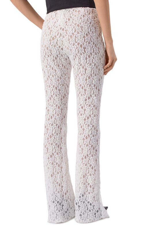 Хлопковые брюки MSGM 4041MDP18/267114 Белый  4041MDP18/267114 Фото 4