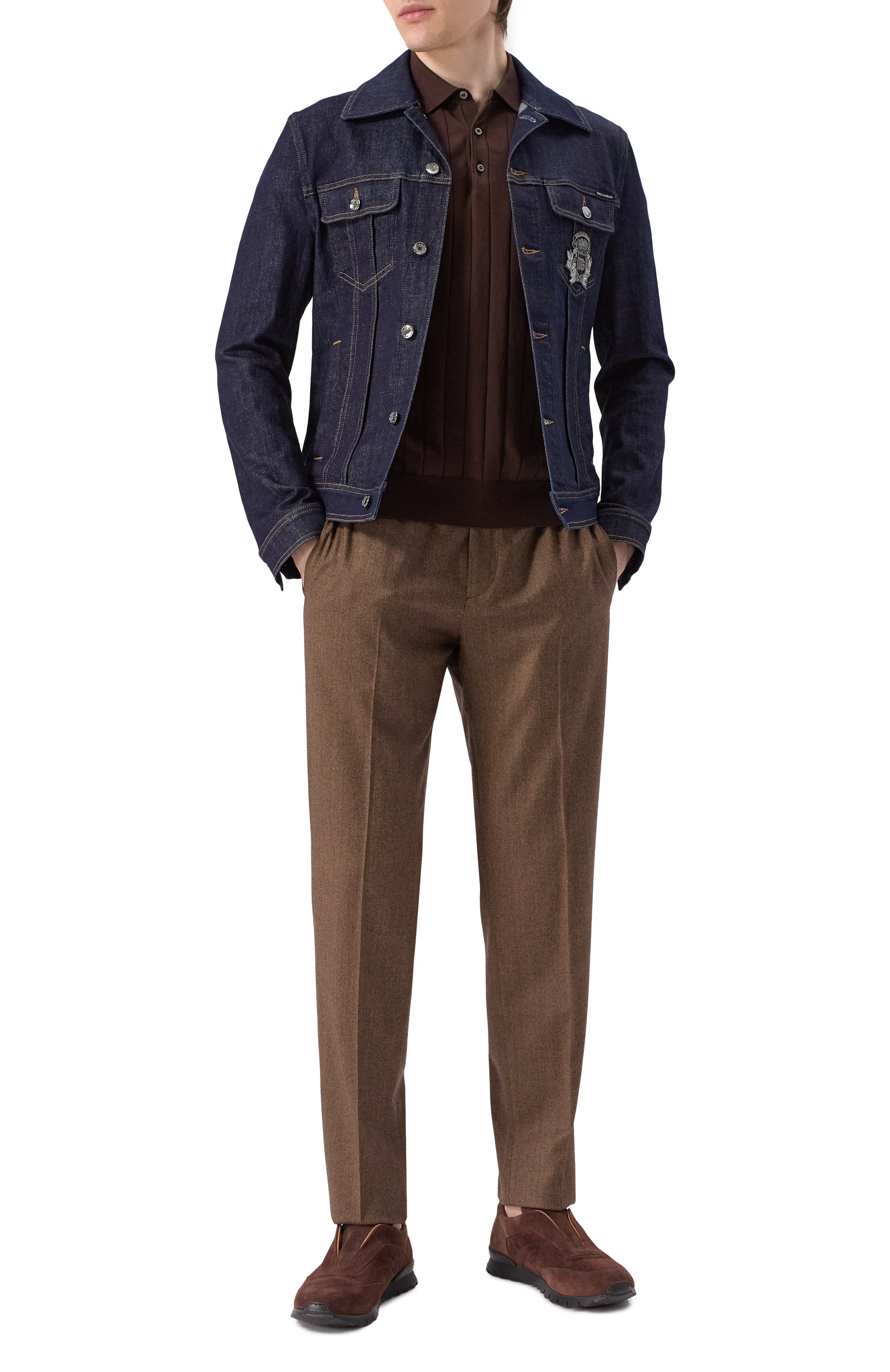 Замшевые кроссовки KITON, арт. USSA107N0097703, фото 2