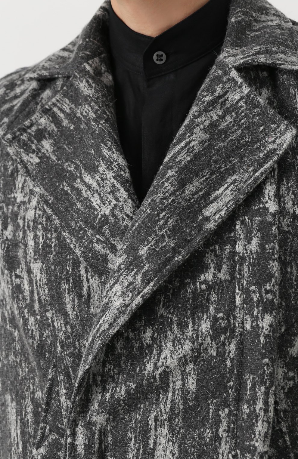 Шерстяное пальто асимметричного кроя с отложным воротником MANUEL MARTE, арт. C7102-3, фото 5