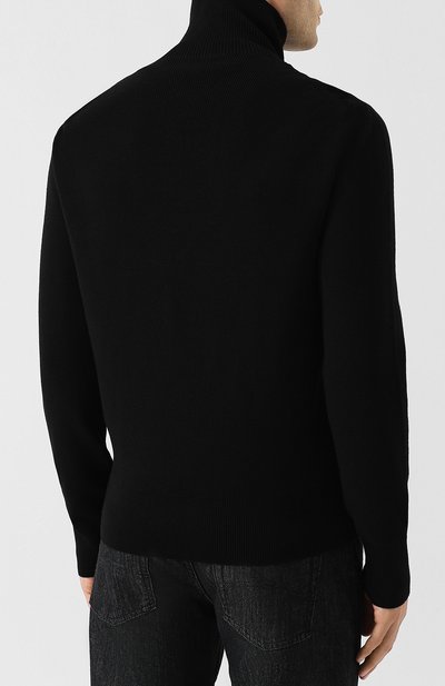 Шерстяной кардиган с кожаной вставкой TOM FORD, арт. BRM22/TFK157, фото 4