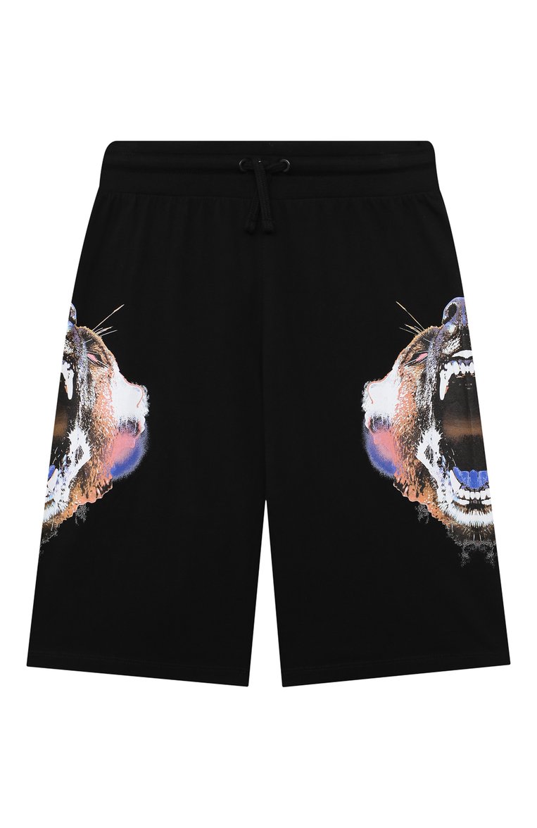 Детские хлопковые шорты MARCELO BURLON KIDS OF MILAN черного цвета, арт. 21E/B/MB/3251/0010/8-14Y | Фото 1 (Мальчики Кросс-КТ: Шорты-одежда; Материал внешний: Хлопок; Региональные ограничения белый список (Axapta Mercury): RU; Нос: Не проставлено; Ростовка одежда: 10 - 11 лет | 140 - 146см, 12 лет | 152 см, 13 - 15 лет | 158 см, 8 лет | 128 см)