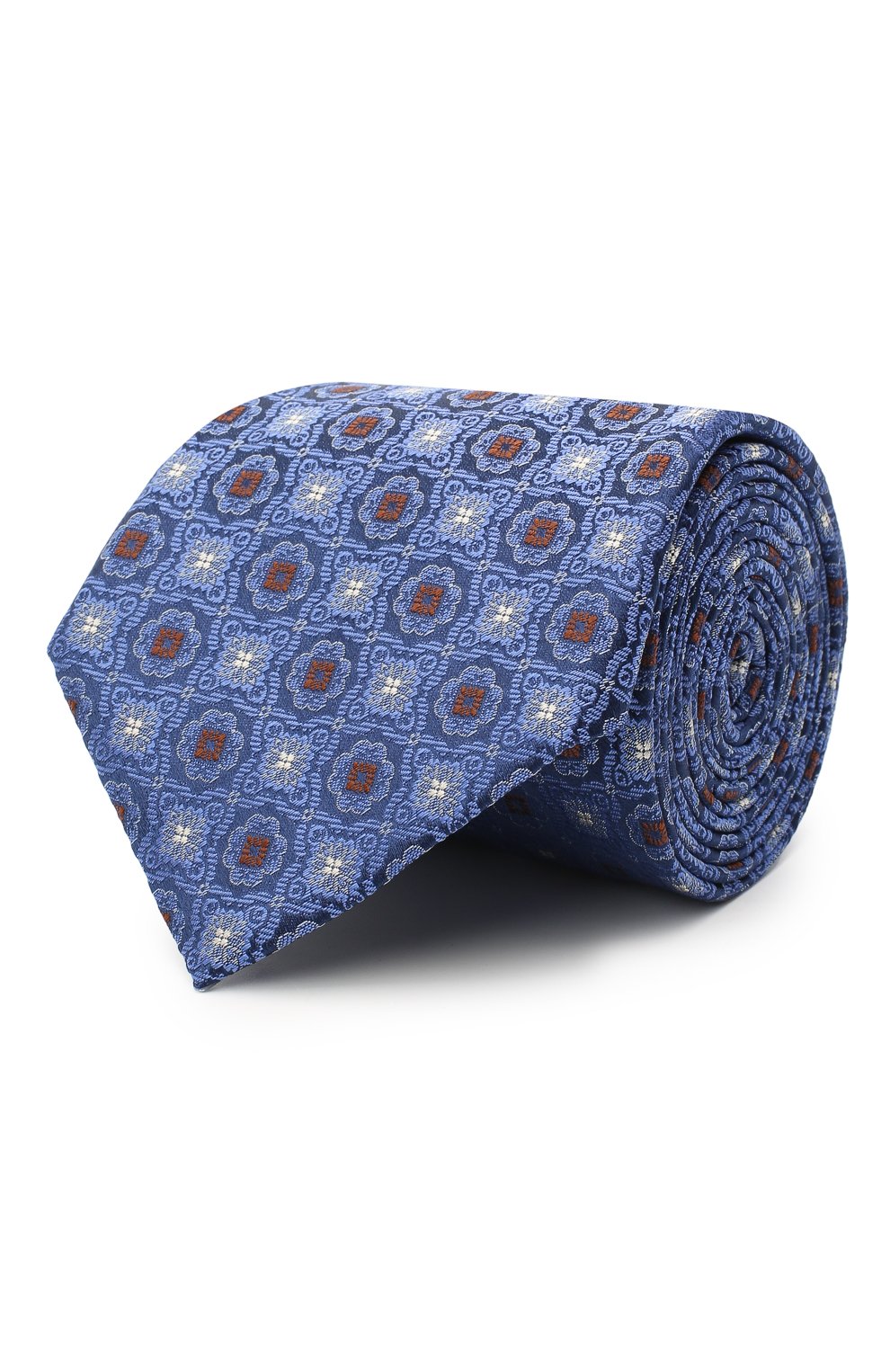 Шелковый галстук CANALI синего цвета по цене 11500 руб., арт. 18/HJ02856, фото 1 Шелковый галстук CANALI, арт. 18/HJ02856, фото 1